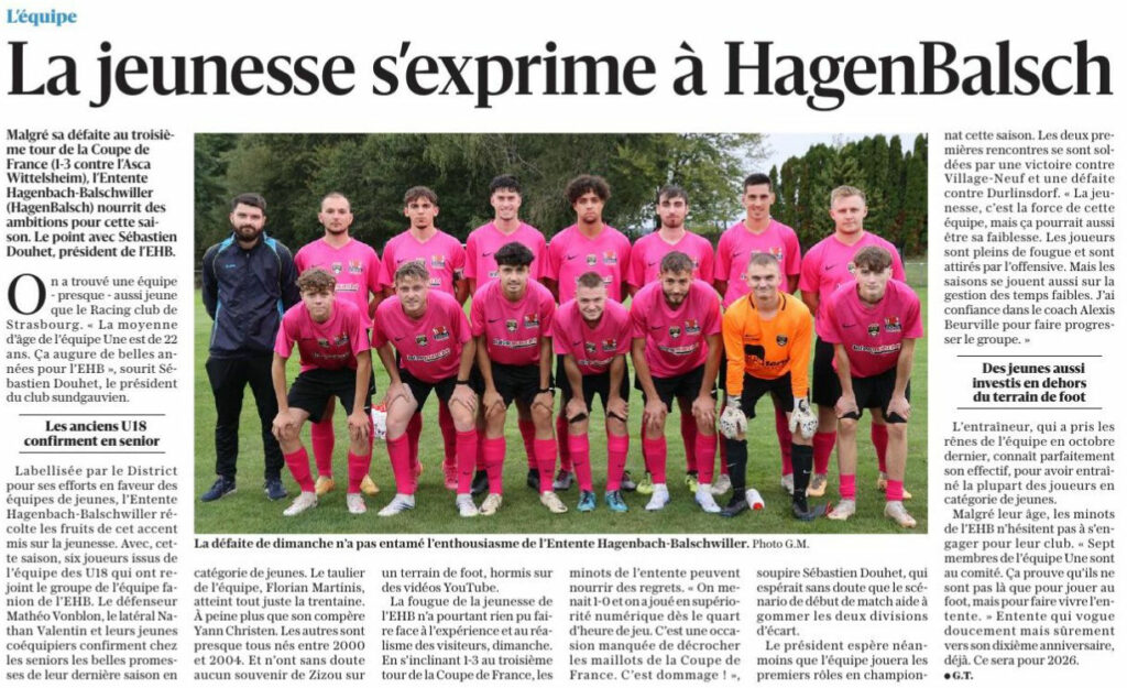 L'Alsace du 16 septembre 2024