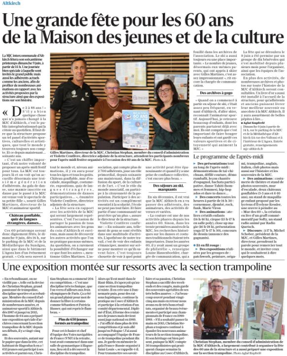 L'Alsace du 2 juin 2024