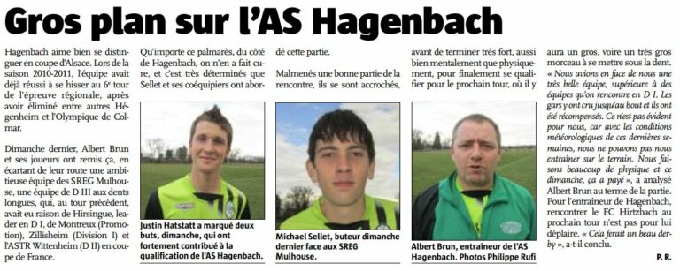 Article paru dans le journal L'Alsace le 20 mars 2013