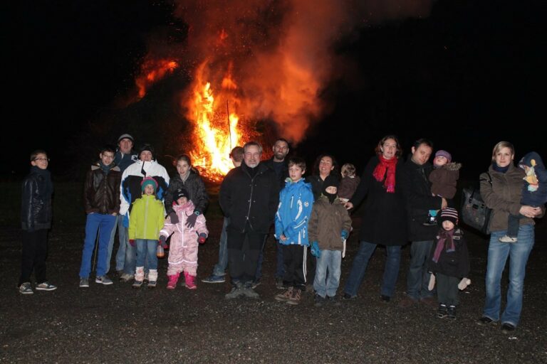 Crémation des sapins de noël