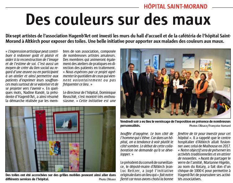 Hagenb'Art à l'hôpital St Morand