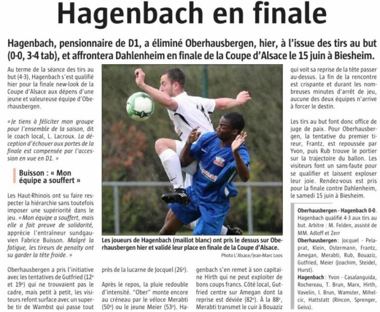 Hagenbach-Balschwiller en finale