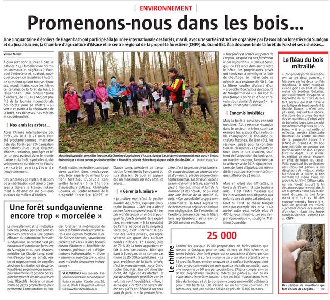 L'Alsace du 23 mars 2017