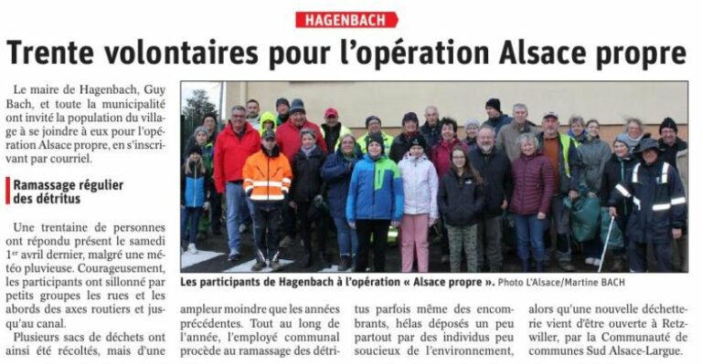 L'Alsace du 13 avril 2023