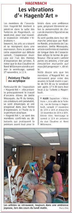 L'Alsace du 14 novembre 2018