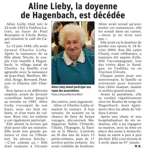 L'Alsace du 15 mai 2022