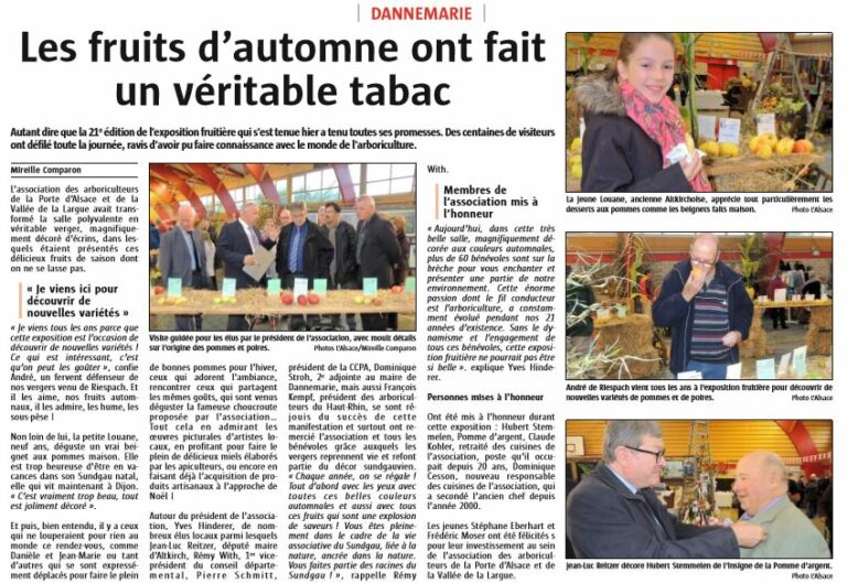 L'Alsace du 21/10/2016