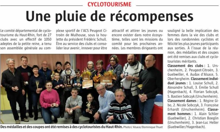 L'Alsace du 27 janvier 2019