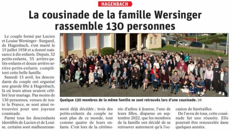 L'Alsace du 30 avril 2023