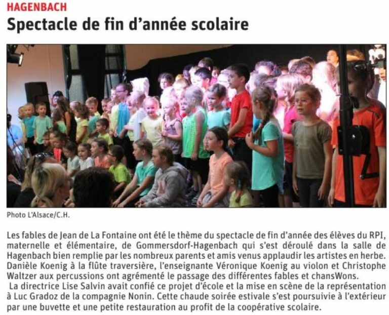 L'Alsace du samedi 6 juillet 2019