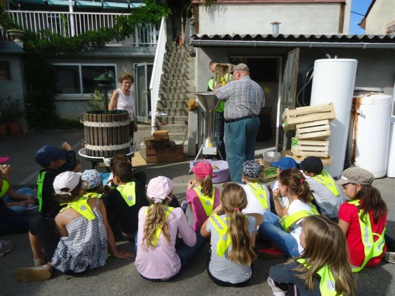 Leçon « jus de pomme » pour les écoliers