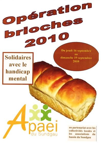 Opération brioches du 16 au 19 septembre